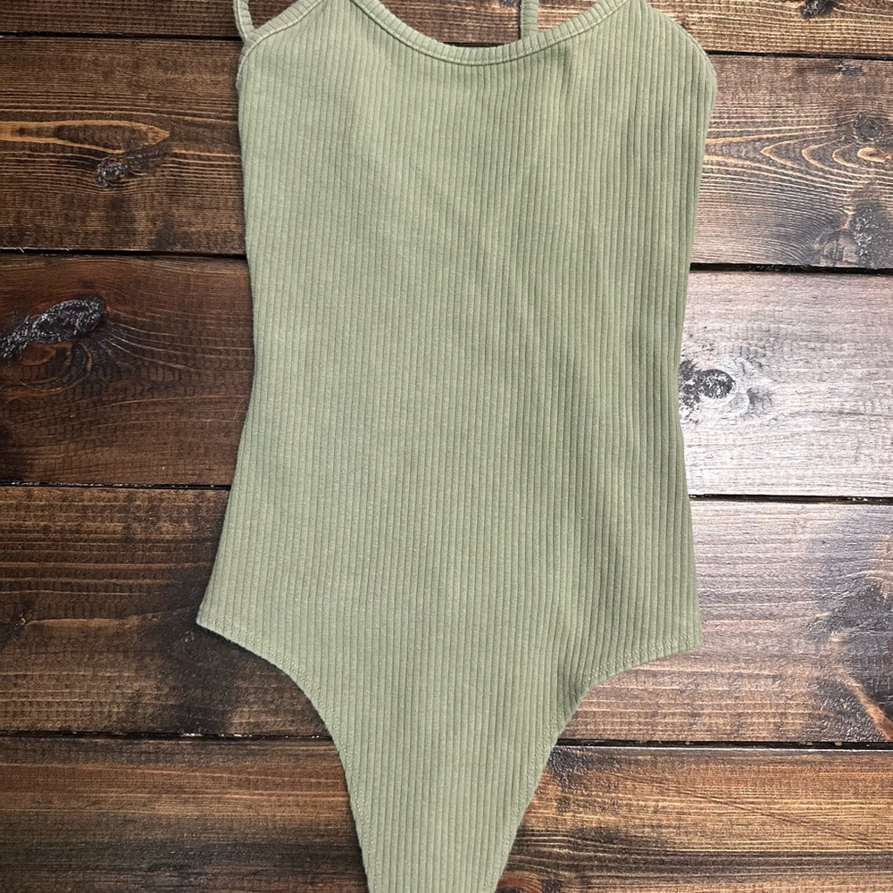 American Eagle Outfitters Green Bodysuit One Piece